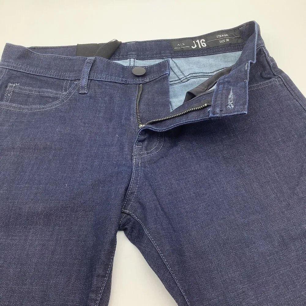 Armani Exchange‎ AX Mens J16 Straight Jeans Size 30 x 28.5 NWT